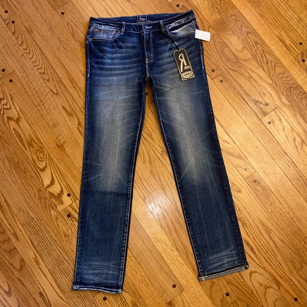 NWT REMIX by ROCK REVIVAL STRAIGHT LEG JEANS - Picture 1 of 8